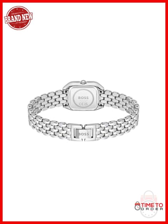 Stainless Steel Bracelet Watch with Roman Numerals, Quartz Movement, Water main image 6